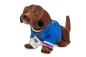Preview: Original Wackeldackel 19 cm mit Golf-Shirt bekleidet
