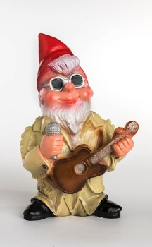 Rock'n Roll Zwerg mit Gitarre, 35cm