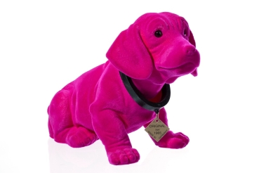 Wackeldackel pink 29 cm - mit Echtheits-Zertifikat