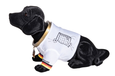 Wackeldackel im Fußball-Trikot, 29cm, schwarz
