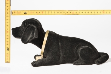 Wackeldackel 29cm für Oldtimer - schwarz