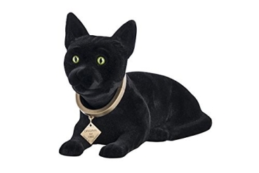 Wackelfigur Katze 29 cm liegend schwarz