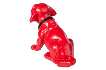 Wackeldackel lackiert groß rot 29cm - mit Echtheits-Zertifikat
