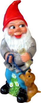 Zwerg mit Hund 70 cm