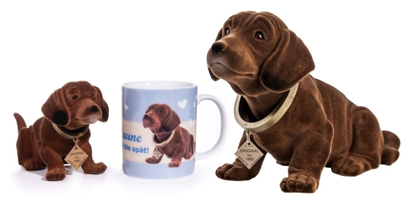 Original Wackeldackel-Sparset mit Tasse