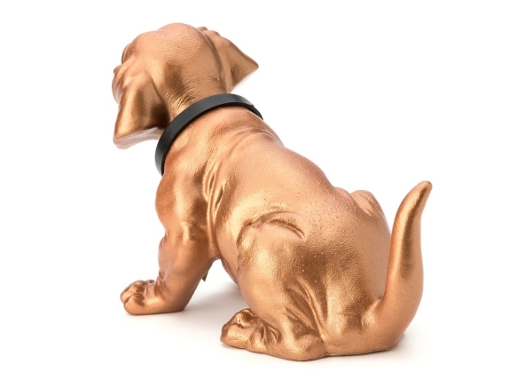 Wackeldackel lackiert klein bronze 19 cm