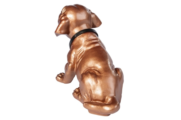 Wackeldackel lackiert groß bronze 29cm - mit Echtheits-Zertifikat